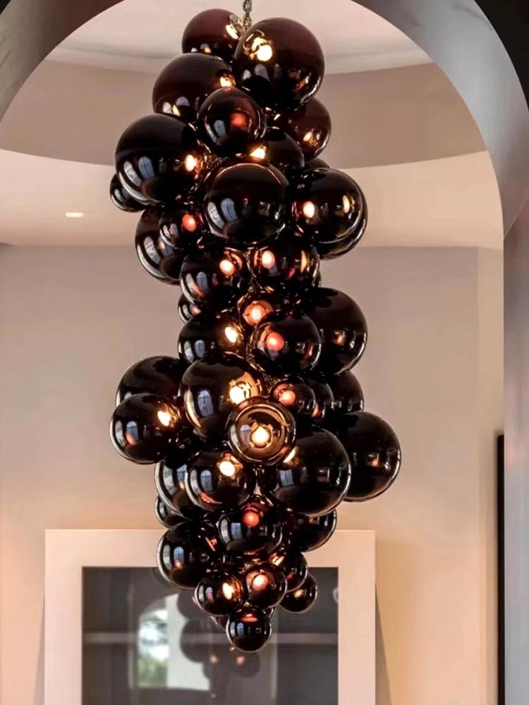 Glass Grape Hand-blown Chandeliers Pendant Lights Hotel Lobby Villa Living Room Chandelier Light Fixtures Hanging Lamps (12) Glass Grape Hand-blown Chandeliers Pendant Lights Hotel Lobby Villa Living Room Chandelier Light Fixtures Hanging Lamps (12)
