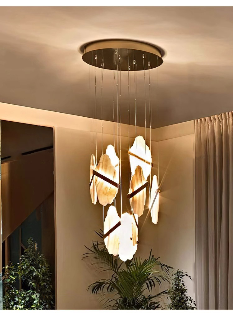 Spanish Unique Alabaster Strip Chandeliers Illa Hotel Conference Room Linear Hanging Chandelier Pendant Lights (4) Spanish Unique Alabaster Strip Chandeliers Illa Hotel Conference Room Linear Hanging Chandelier Pendant Lights (4)