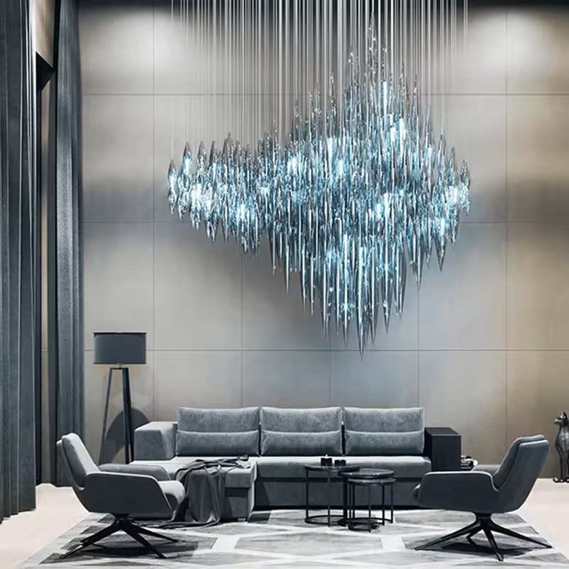 Designer Custom Made Luxury Art Large Modern Restaurant Hotel Lobby Fashion Crystal Pendant Chandelier Lighting (2) Designer Custom Made Luxury Art Large Modern Restaurant Hotel Lobby Fashion Crystal Pendant Chandelier Lighting (2)