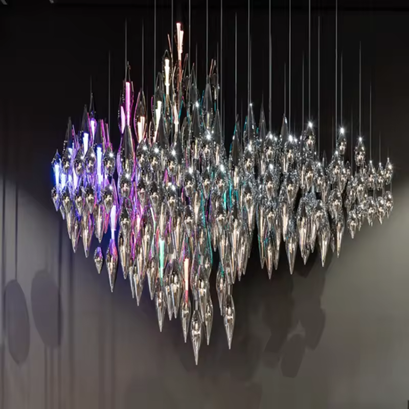 Designer Custom Made Luxury Art Large Modern Restaurant Hotel Lobby Fashion Crystal Pendant Chandelier Lighting (3) Designer Custom Made Luxury Art Large Modern Restaurant Hotel Lobby Fashion Crystal Pendant Chandelier Lighting (3)