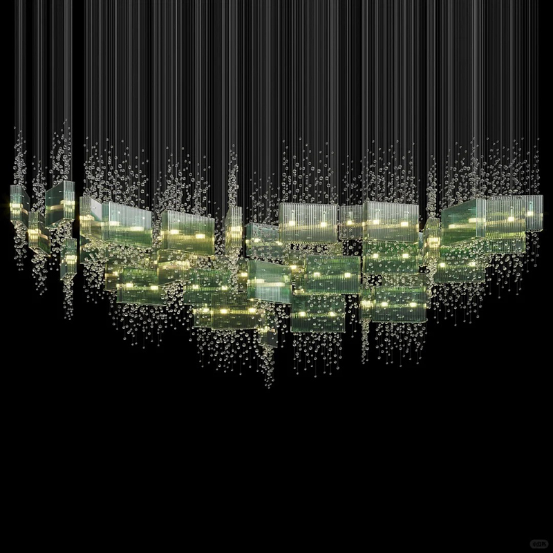 Custom Luxury Large Modern Hanging Light for Villa Hotel Lobby Crystal Glass Chandeliers Pendant Lights (6) Custom Luxury Large Modern Hanging Light for Villa Hotel Lobby Crystal Glass Chandeliers Pendant Lights (6)