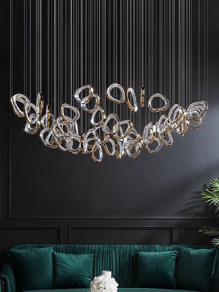 Custom Hotel Lobby Chandelier for Beauty Salon Front Desk Decoration Bar Sand Table Pendant Project Lighting Sales Lighting (4) Custom Hotel Lobby Chandelier for Beauty Salon Front Desk Decoration Bar Sand Table Pendant Project Lighting Sales Lighting (4)