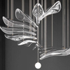 Modern Decor Chandeliers Pendant Lights Hotel Lobby Villa Sales Department Rotating Chandelier Candelabro