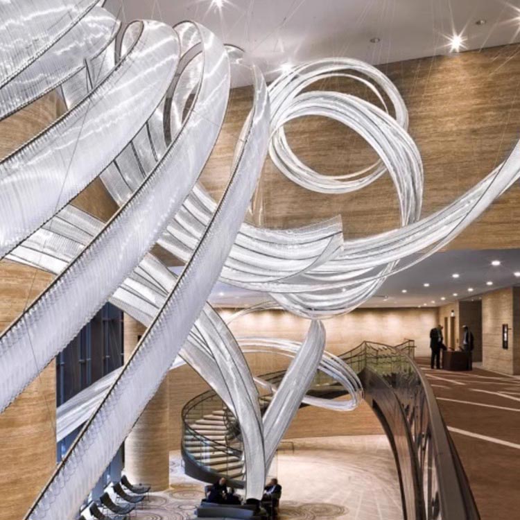 Hotel Lobby Banquet Hall Model Room Artistic Modeling Creative Decoration Custom Chandelier Pendant Lighting