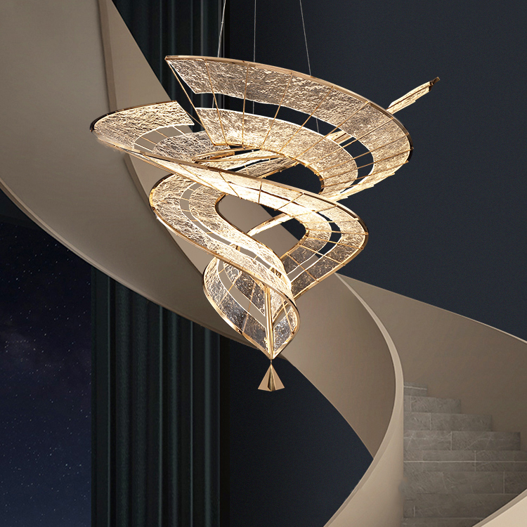 Modern Luxury Minimalist Chandeliers Pendant Lights Hotel Lobby Villa Living Banquet Hall Custom Chandelier