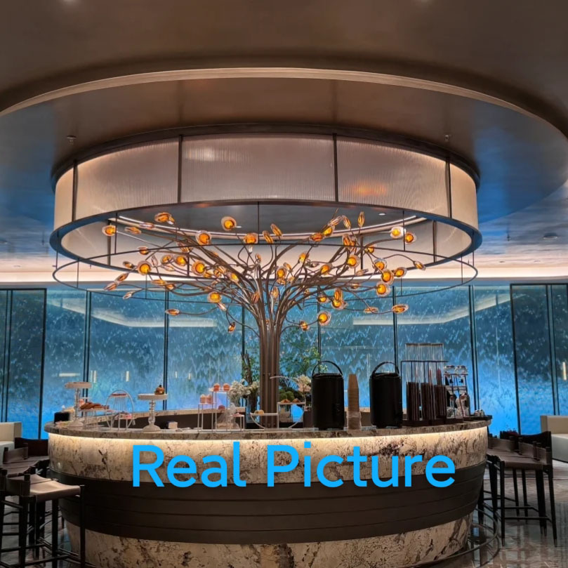 Customized Lighting for Mall Branch And Pillar Shapes Lamp