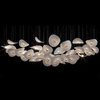 Customized Lotus Leaf Chandelier Luxurious Gold Glass Ceiling Lamp Room Hotel Lobby Decoration