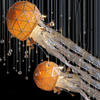 Modern Custom Acrylic bar Counter Rotating Jellyfish Pendant Light