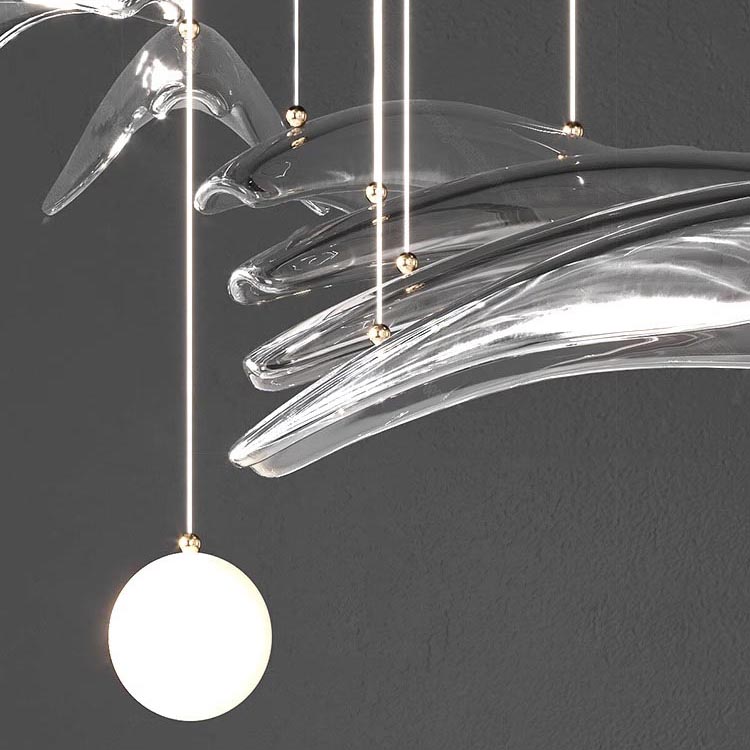 Modern Decor Chandeliers Pendant Lights Hotel Lobby Villa Sales Department Rotating Chandelier Candelabro