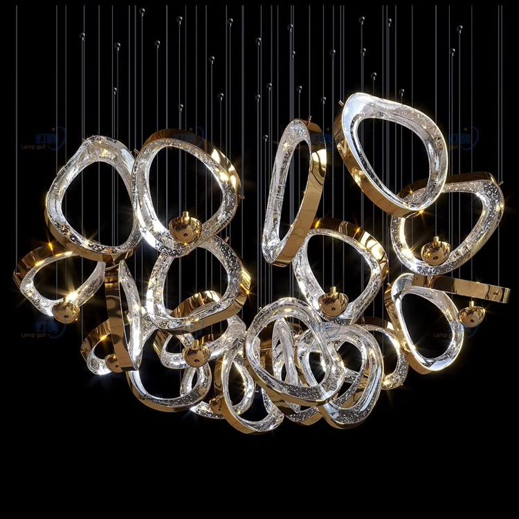 Modern Style Indoor Decoration Villa Hotel Lobby Large Modernitalian Midcentury Glass Chandelier Pendant Lighting (2) Modern Style Indoor Decoration Villa Hotel Lobby Large Modernitalian Midcentury Glass Chandelier Pendant Lighting (2)