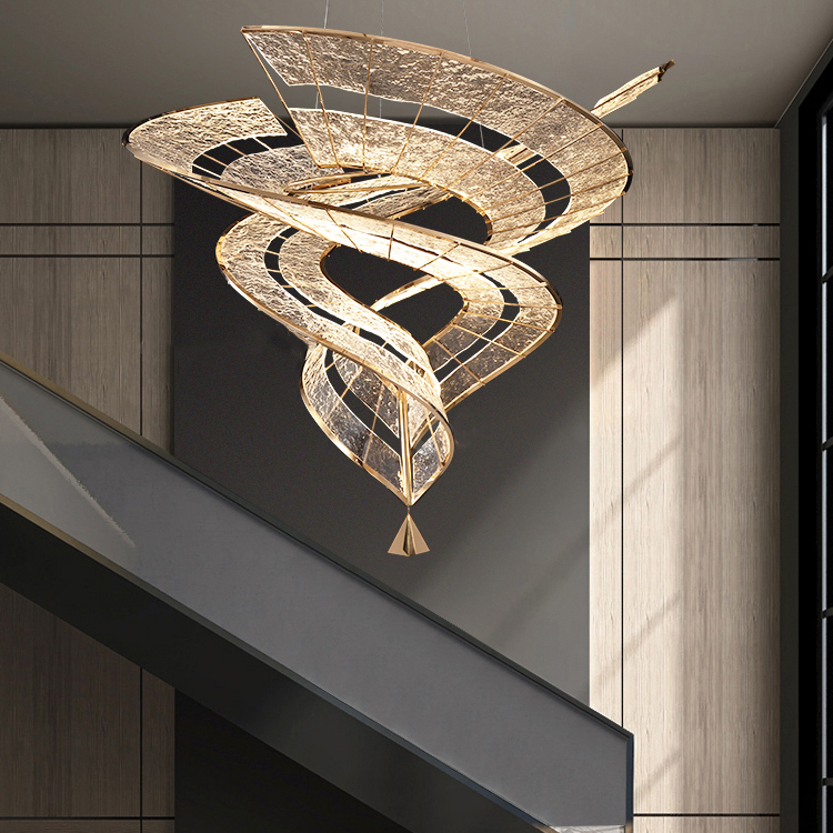 Modern Luxury Minimalist Chandeliers Pendant Lights Hotel Lobby Villa Living Banquet Hall Custom Chandelier