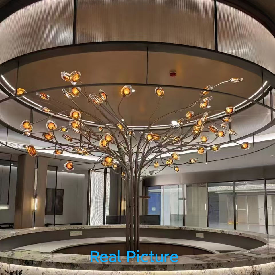 Customized Lighting for Mall Branch And Pillar Shapes Lamp