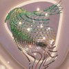 Acrylic Curved Colorful Decorative Chandelier for Hotel Lobby And Shopping Mall