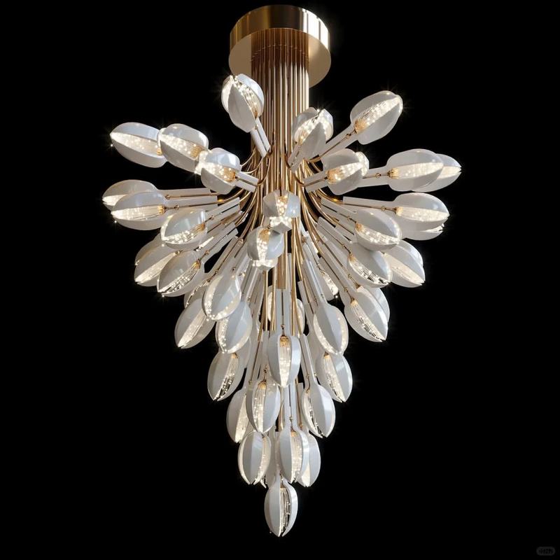 Modern Designer Luxury Big Lamp for Villa Living Room Restaurant Custom Resin Large Chandelier Pendant Light