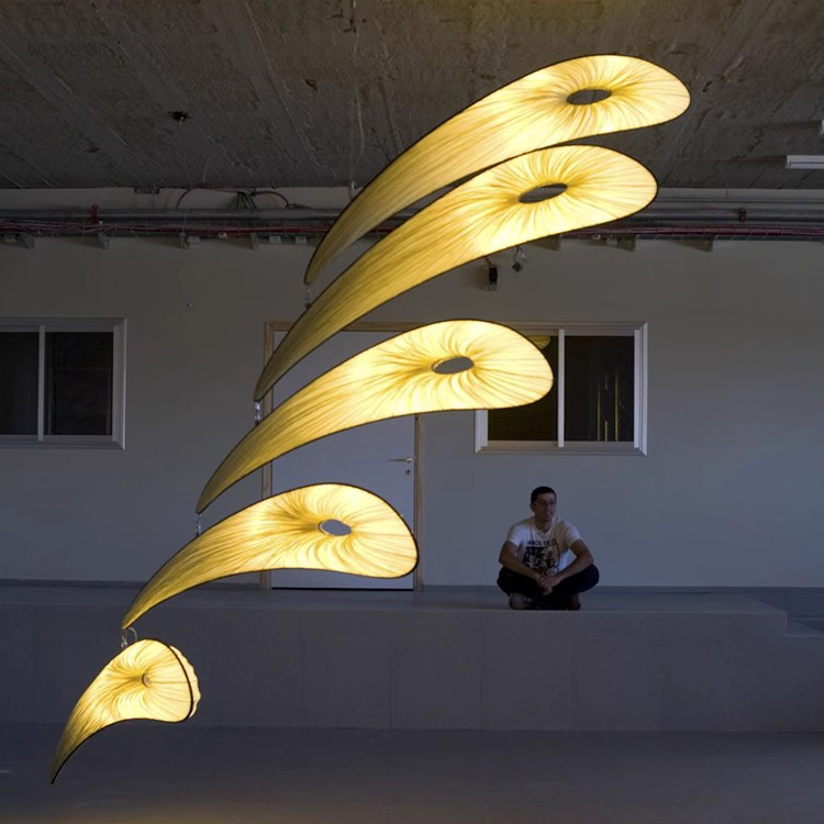 Modern Art Maple Leaf Chandelier Hotel Restaurant Decorative Custom Chandelier Pendant Lighting