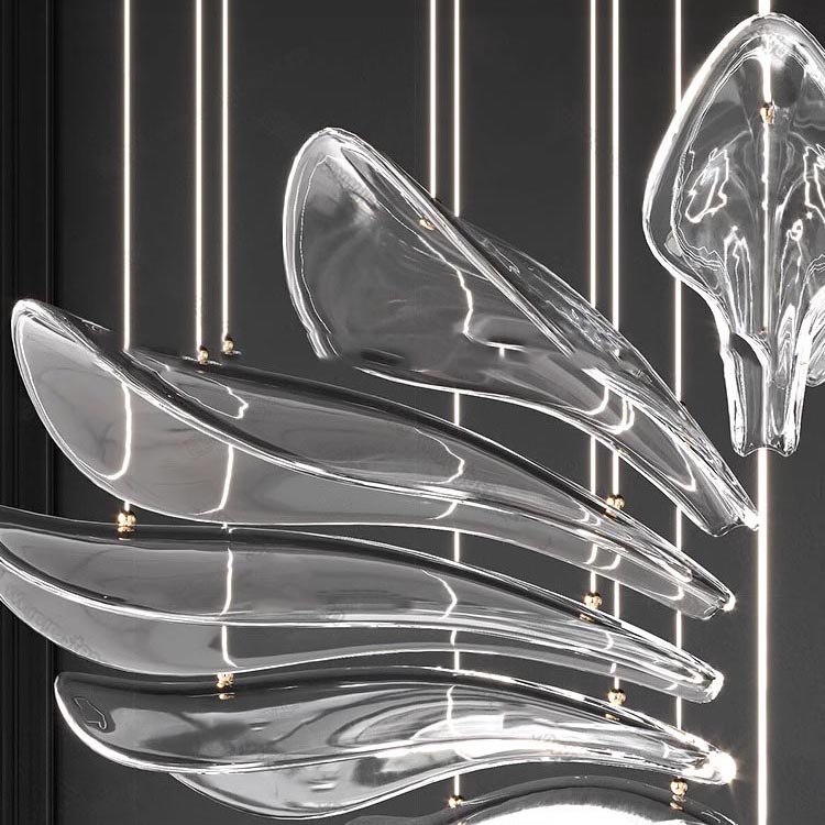 Modern Decor Chandeliers Pendant Lights Hotel Lobby Villa Sales Department Rotating Chandelier Candelabro