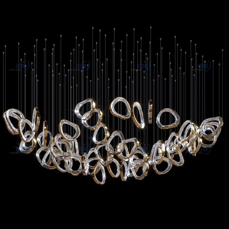 Modern Style Indoor Decoration Villa Hotel Lobby Large Modernitalian Midcentury Glass Chandelier Pendant Lighting (3) Modern Style Indoor Decoration Villa Hotel Lobby Large Modernitalian Midcentury Glass Chandelier Pendant Lighting (3)