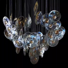 Customized Colorful Glass Chandelier for Hotel Lobby Staircase Project