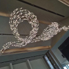 Modern Hitecdad Villa Hotel Glass LED Interior Decoration Customized Lighting Fixtures Chandeliers