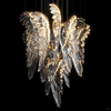 Luxury Party Events Hotel Stage Decoration Wedding Light Crystal ChandelierAngel Wings Butterfly Luxury Crystal Hanging Light for Villa Hotel Lobby Custom Glass Chandeliers Pendant Lighting