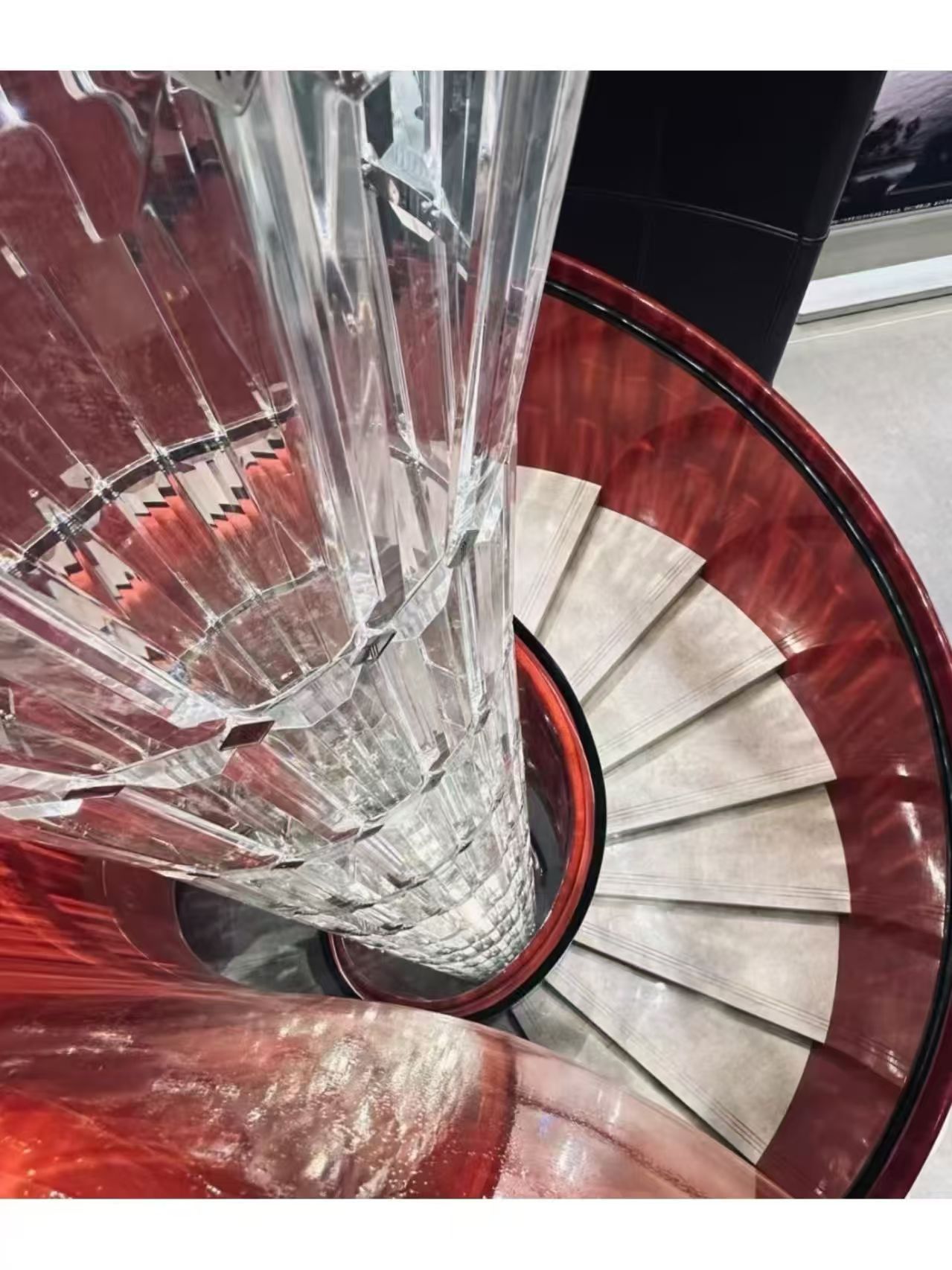 Luxury Crystal Custom Large Hotel Lobby Spiral Staircase Project Modern Chandelier Pendant Lights