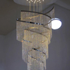 Luxury Design Big Chandelier for High Ceiling Hotel Home Staircase Luxury Entrance Crystal Chandelier Pendant Light