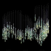 Modern Hotel Lobby Glass Chandelier Pendant Lights Villa Stairs Custom Stainless Steel Chandeliers