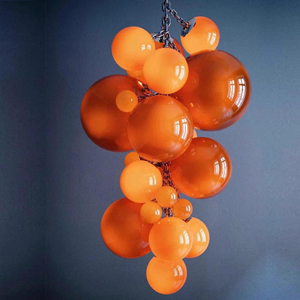 Glass Grape Hand-blown Chandeliers Pendant Lights Hotel Lobby Villa Living Room Chandelier Light Fixtures Hanging Lamps