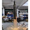 Circular stainless steel decorative lighting fixture for the hotel lobby