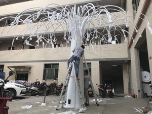 Designer style custom-made large chandelier with branch shape