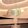 Acrylic Curved Colorful Decorative Chandelier for Hotel Lobby And Shopping Mall