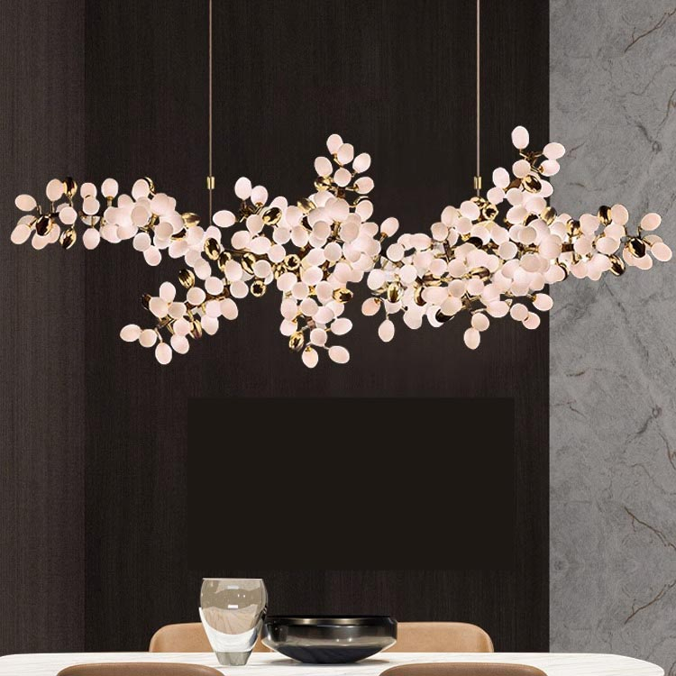 Grape Shape Hanging Lamp Decorative Banquet Hall Villa Hotel Lobby Modern Glass Led Chandelier