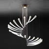 Modern Decor Chandeliers Pendant Lights Hotel Lobby Villa Sales Department Rotating Chandelier Candelabro