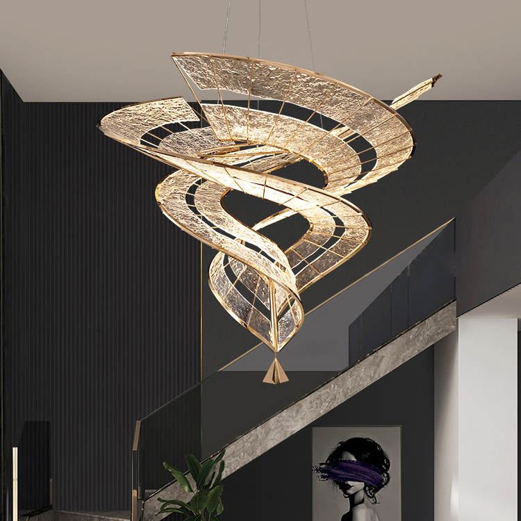 Modern Luxury Minimalist Chandeliers Pendant Lights Hotel Lobby Villa Living Banquet Hall Custom Chandelier