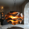 Modern Lobby Hanging Spiral Clear Acrylic Pendant Lamp Chandelier