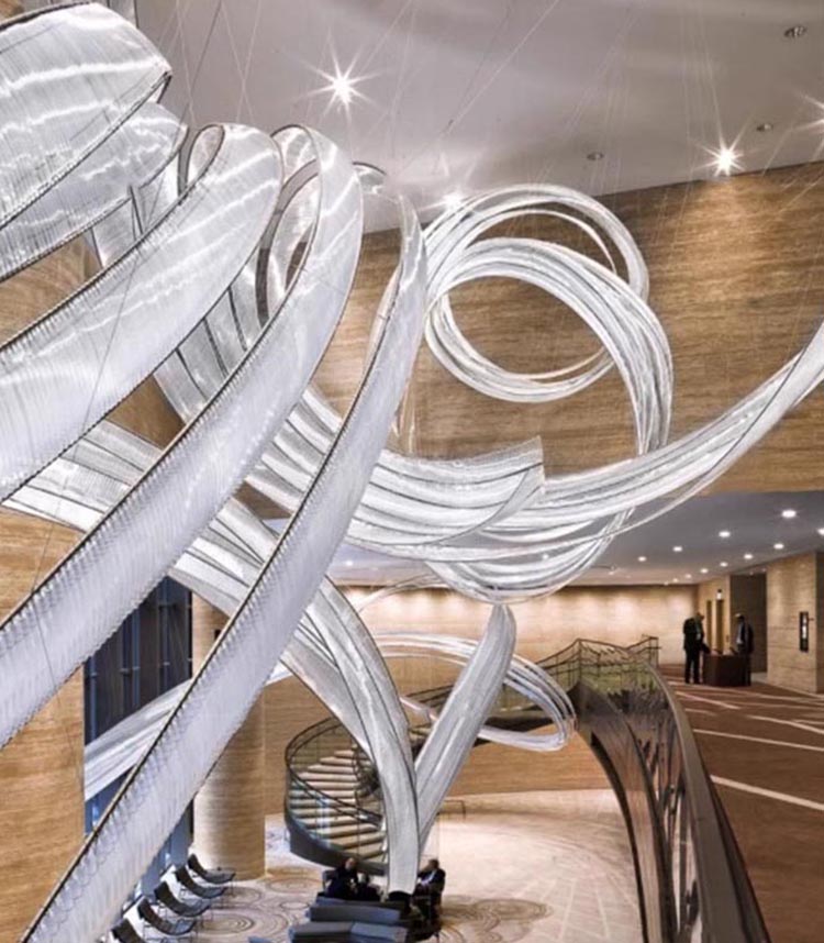 Hotel Lobby Banquet Hall Model Room Artistic Modeling Creative Decoration Custom Chandelier Pendant Lighting (11)