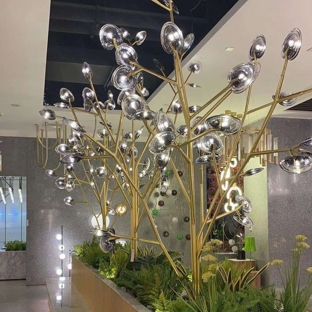 Customized Lighting for Mall Branch And Pillar Shapes Lamp