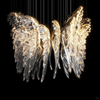 Luxury Party Events Hotel Stage Decoration Wedding Light Crystal ChandelierAngel Wings Butterfly Luxury Crystal Hanging Light for Villa Hotel Lobby Custom Glass Chandeliers Pendant Lighting