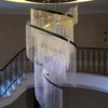 Luxury Design Big Chandelier for High Ceiling Hotel Home Staircase Luxury Entrance Crystal Chandelier Pendant Light
