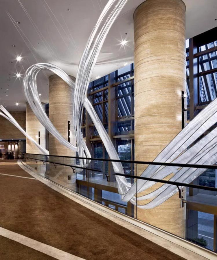 Hotel Lobby Banquet Hall Model Room Artistic Modeling Creative Decoration Custom Chandelier Pendant Lighting (10)