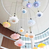 Large Electric Flowers Led Open and Close Lighting Automatically Mechanical Kinetic Lifting Flower Electrical Chandelier