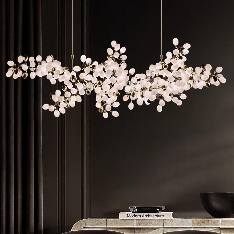 Grape Shape Hanging Lamp Decorative Banquet Hall Villa Hotel Lobby Modern Glass Led Chandelier