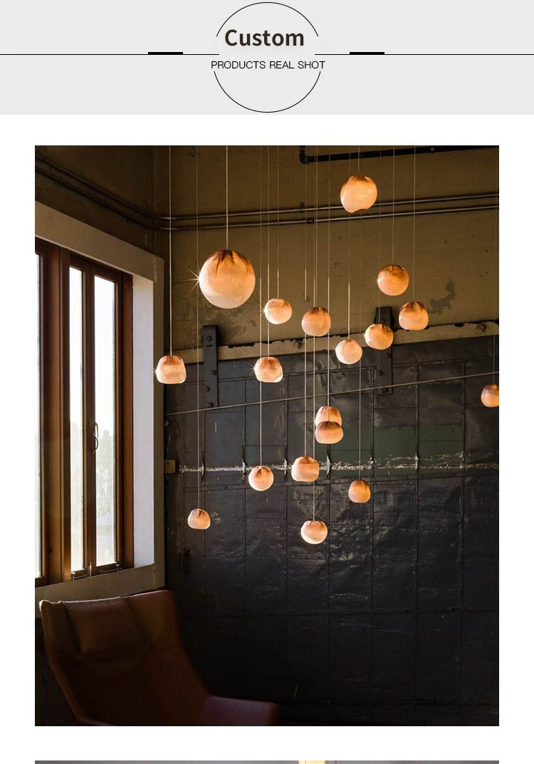 Modern Chandelier Glass Parts Restaurant bar Counter Hotel Lobby Chandeliers Pendant Lighting (5) Modern Chandelier Glass Parts Restaurant bar Counter Hotel Lobby Chandeliers Pendant Lighting (5)