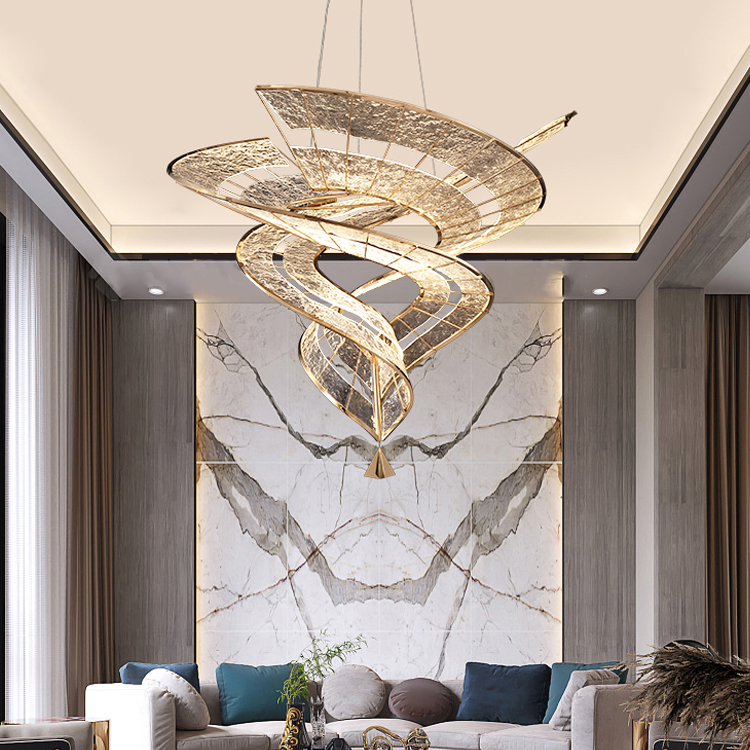 Modern Luxury Minimalist Chandeliers Pendant Lights Hotel Lobby Villa Living Banquet Hall Custom Chandelier
