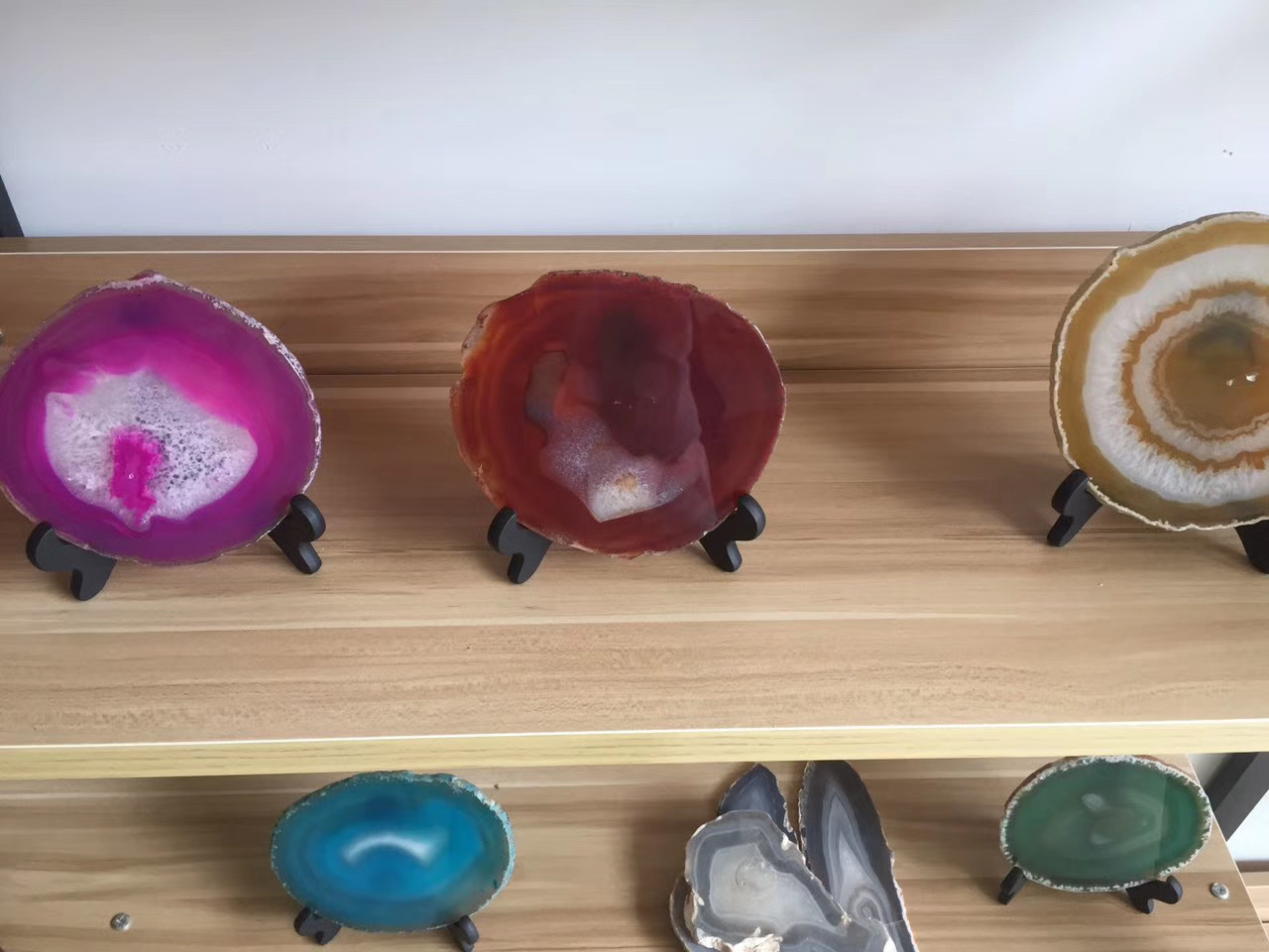 Natural agate living room villa custom chandelier