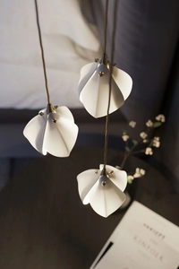 Creative Glass Ceramic Chandelier Villa Spiral Staircase Hotel Lobby Engineering Living Room Oval Shape Pendant Light