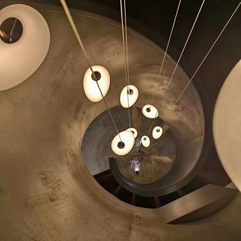 Hitecdad Different Glass Pattern for Custom Art Chandelier Restaurant Hotel Villas Vidrio Estrellas Star Pendant Lights