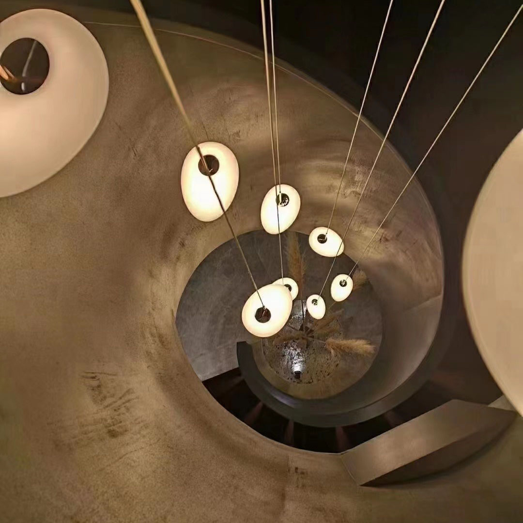 Hitecdad Different Glass Pattern for Custom Art Chandelier Restaurant Hotel Villas Vidrio Estrellas Star Pendant Lights