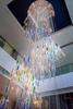 Contemporary Indoor Decoration LED Lighting Hall Hotel Lobby Bespoke Glass Ceiling Led Chandelier