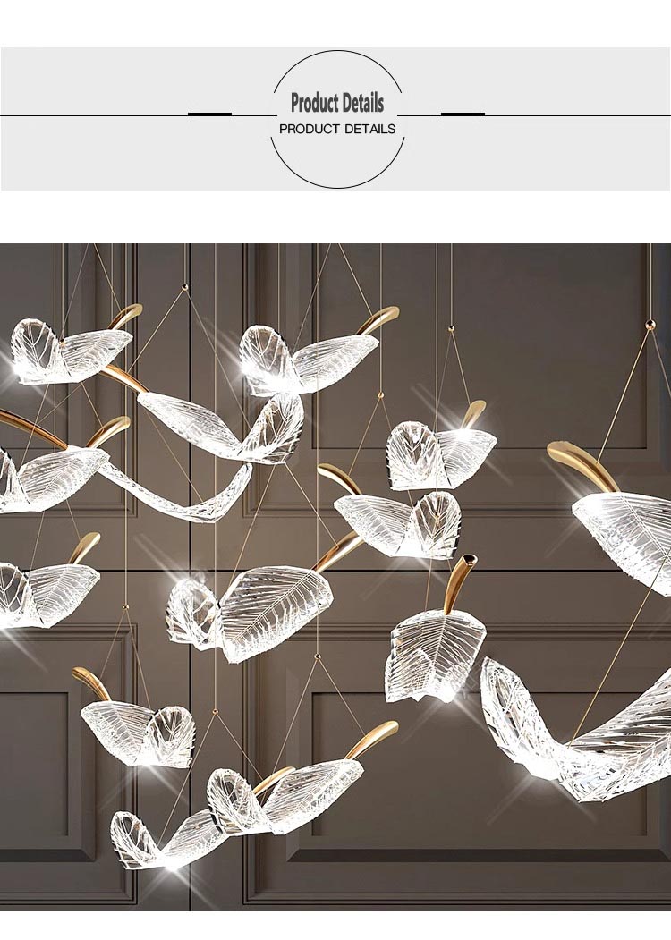 Hotel Lobby Glass Leaf Chandelier Villa Banquet Hall Art Glass Custom Lamps Chandeliers Pendant Lighting (13) Hotel Lobby Glass Leaf Chandelier Villa Banquet Hall Art Glass Custom Lamps Chandeliers Pendant Lighting (13)
